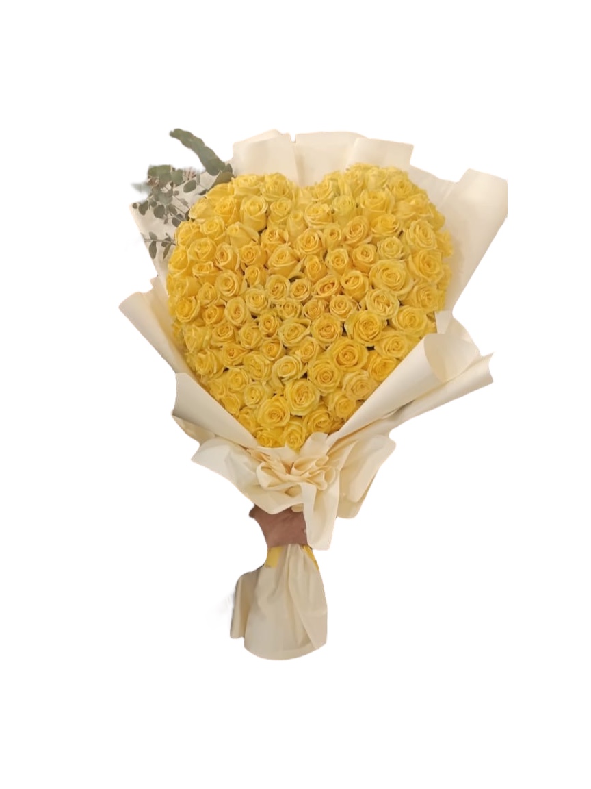 Luxury yellow heart